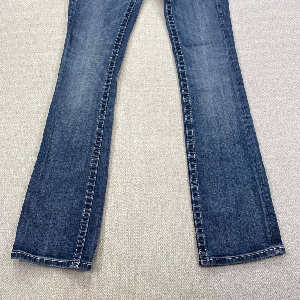 Miss Me Signature Bootcut Jeans Womens 27x 34 Medium Wash Blue Low Rise JW8168B - Picture 13 of 15
